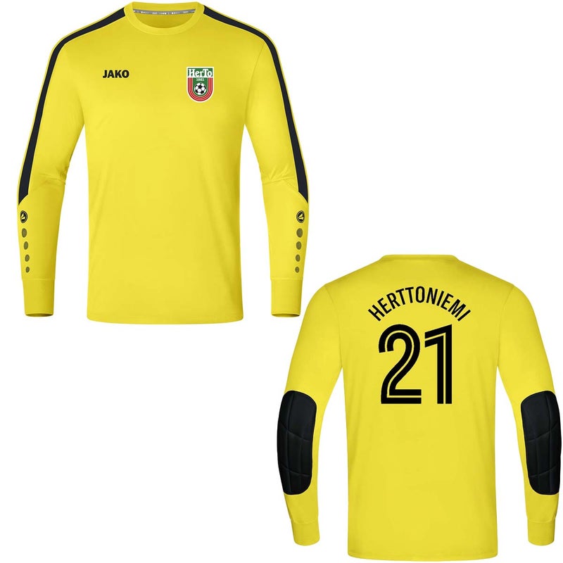 Herto keltainen maalivahdin paita Power